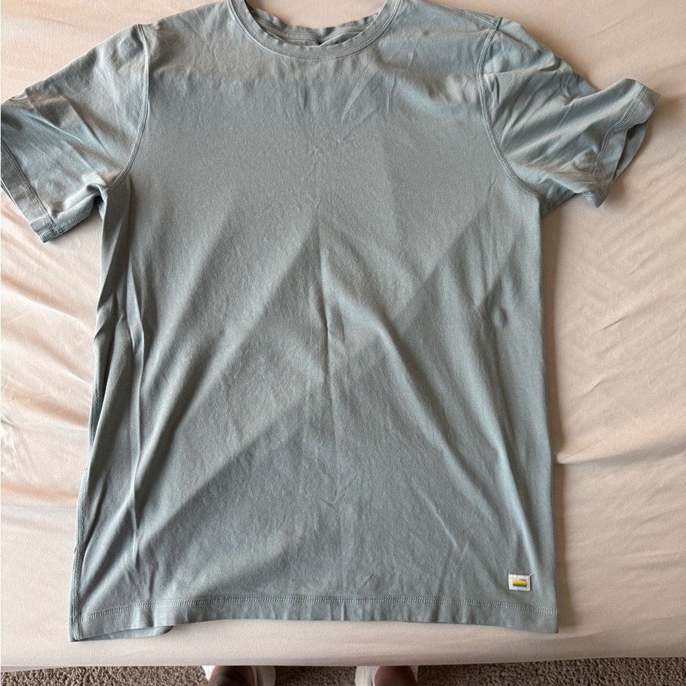 Vuori Blue Crew Neck Short Sleeve Tee